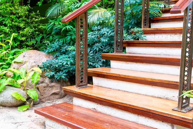 Outdoor Wooden Stairs
