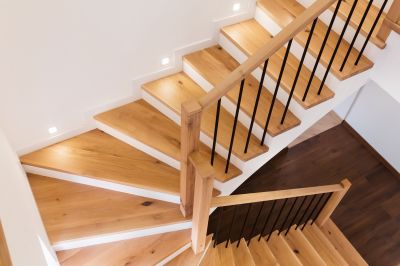 Finished Wood Stairs